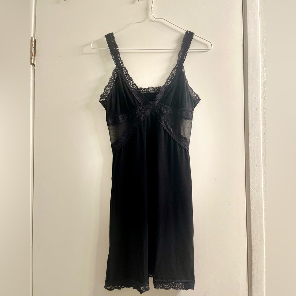 Adore Me Black Lace Nightgown